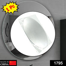 3D oval mirror sticker for decorating walls in homes or offices.