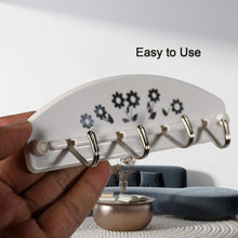 4 hook wall adhesive hanger