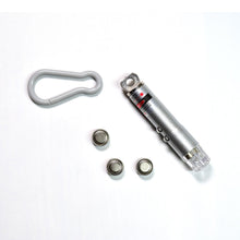 Torch keychain with LED flashlight and laser pointer