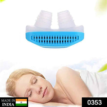 Nose clip that helps prevent snoring and purifies air