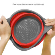 Compact silicone strainer for draining