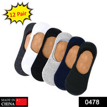 Comfortable invisible socks for men in a 12-pair pack