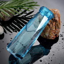 Glass bottle with secure cap