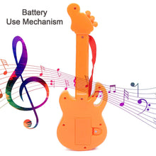 Colorful mini guitar, perfect for creating cheerful tunes