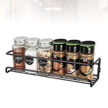 Spice Bottle Storage Rack Hanging Spice Rack Hanging Spice Rack Seasoning Holder Metal Storage Hanging Rack (1 Pc)