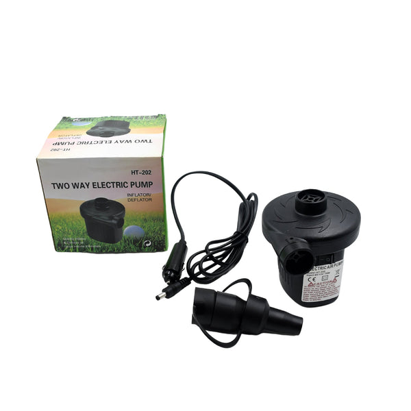 Electric air pump for inflating and deflating