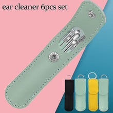 Ear wax cleaning set with tools