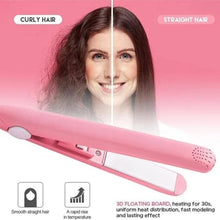 Beauty and Personal Care Professional Ceramic Plate Mini Hair Styler Straightener and Curler