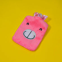 Pink small Hot Water Bag with Cover for Pain Relief, Neck, Shoulder Pain and Hand, Feet Warmer, Menstrual Cramps.