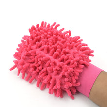 Double sided microfiber glove for dusting