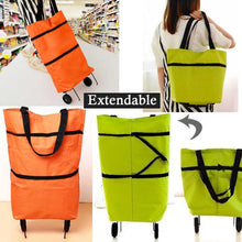 Travel trolley shopping bag, folding cart for luggage.