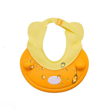 Bathing cap for infants, silicone eye and ear protector