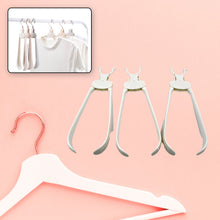 Folding stainless steel hanger, 6 layers, for pants, ties, belts, and scarves.