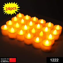 24 pcs of LED tealight candles, perfect for festival decorations