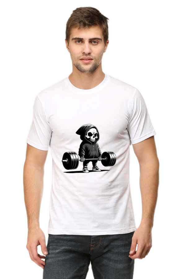 Skull Lifter T-Shirt – Bold Gym Style for Fitness Enthusiasts