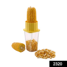 Plastic corn remover with bowl