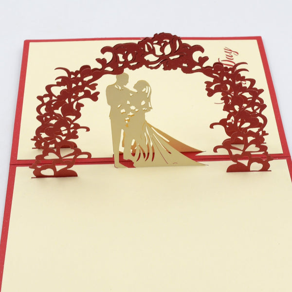 Unique 3D Pop-Up Wishing Card (Wedding): 1 Pc