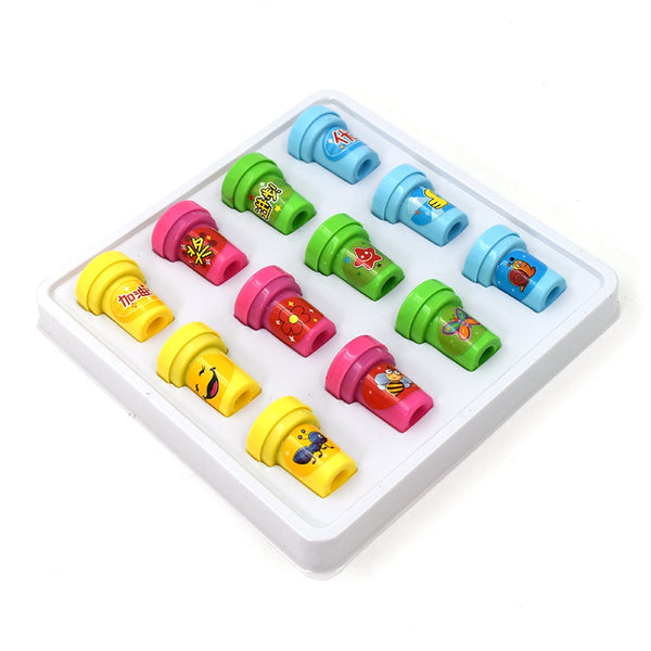 12-piece stamp set for kids, colorful, fun for play