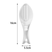 Kitchen tool for removing fish scales and peeling skin.