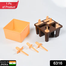 Reusable pink kulfi mold with popsicle sticks