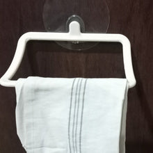 Self-adhesive wall towel hanger