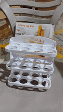 Plastic Foldable Egg Tray | 24 Grid Egg Storage Box (1 Pc)