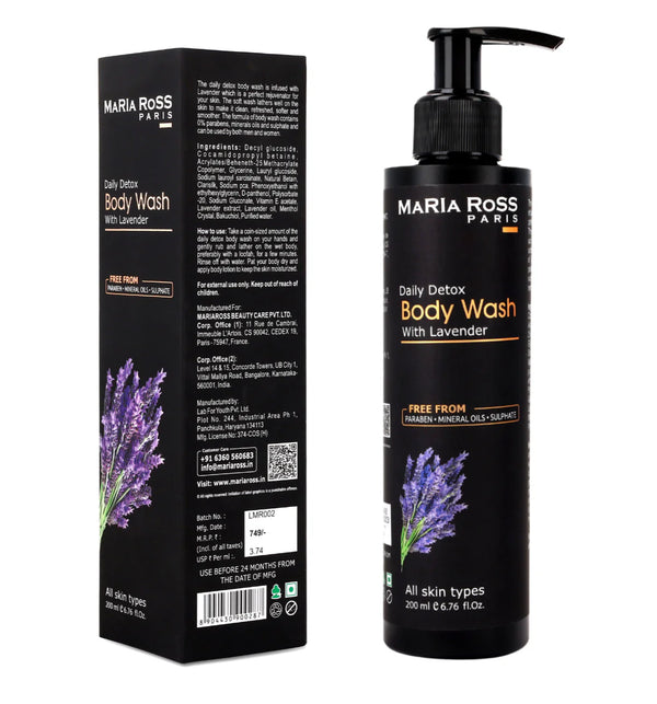 Lavender Body Wash for Daily Detox and Deep Cleansing - 200 ML