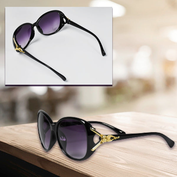 Black polarized sunglasses